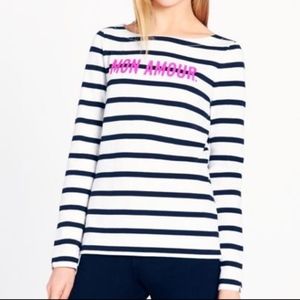 Kate Spade New York Roanne Mon Amour Top Stripe